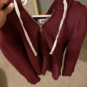 Old Navy soft Crimson Zip up